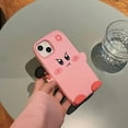 thumbnail image 5 of Kawaii Phone Cases for iPhone 13 Pro,Cute 3D Cartoon Pink Star Phone Cover Soft Silicone Funny Angry Expression with Pan Case for Women Girls Shockproof Protector for iPhone 13 Pro, 5 of 16