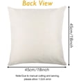 thumbnail image 6 of Set of 4 Decorative Spring Flower Throw Pillow Covers - Bicycle Car Linen 18 x 18 Inches Pillow Cushion Case for Sofa Couch Bed Home Outdoor Car (18" x 18", Spring/Flower), 6 of 6