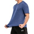 thumbnail image 3 of DODOING Mens Shirts,T-Shirt Men,Short Sleeve Shirts Slim Fit Casual T-shirt Tops Slim Regular Fit Work Shirt, 3 of 7