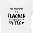 thumbnail image 4 of Inktastic My Mommy is a Teacher and a Hero Girls Baby Dress, 4 of 5