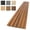 Teak, variant on 6PCS 94.49'' x 7.44'' MDF Slat Wall Paneling for Interior Decor and Ceiling Decoration, 3D Wood Decorative Wall Panels,Matte Black