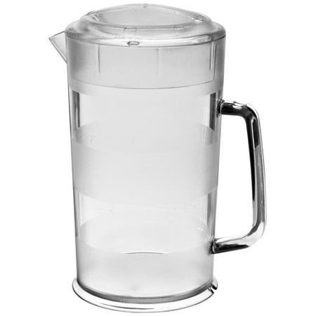 - 6 PACKS : Cambro PC64CW 64 oz Capacity, Camwear Clear Polycarbonate Covered Pitcher