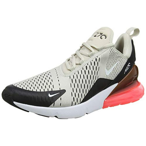 Nike Mens Air Max 270 Running Shoes Black/Light Bone/Hot Punch/White AH8050-003 Size 13 Walmart.com