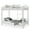 White, variant on Metal Bunk Bed Twin Over Twin,Industrial Bunkbeds Heavy Duty Bed with Safety Guard Rails,Ladder and Space-Saving Design,Sturdy Steel Bed for School,Bedroom,No Box Spring Needed