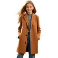 thumbnail image 2 of Girls Trench Coat Single Breasted Long Dress Coat Winter Windbreaker With Side Pockets, 2 of 6