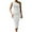 White, variant on Women's Sleeveless Dresses Trendy Vintage Plus Size Off Shoulder Cocktail Party Club Ruched Cocktail Wedding Guest Bodycon Prom Midi Dress for Curvy Women
