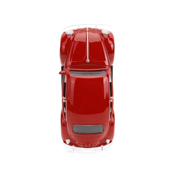 1959 Volkswagen Beetle Red with White Graphics and Boxing Gloves Accessory "Punch Buggy" Series 1/32 Diecast Model Car by Jada