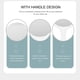 thumbnail image 4 of Handheld Makeup Mirror Double-Sided Reflection Portable Cosmetic Mirror Round White Pp Material for Daily Use 2Set, 4 of 5