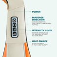 thumbnail image 4 of Shiatsu Neck and Back Massager with Soothing Heat - Electric Deep Tissue 3D Kneading Massage Pillow for Shoulder, Leg, Full Body Muscle Pain Relief - Car, Office, Home Use, 4 of 6