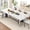 Marble-white, variant on ANPOO 7-Piece Kitchen Dining Set for 6-10 People, 94" Rectangle Waterproof Wooden Table with 6 Chairs, Easy Clean Farmhouse Dining Table for Dining Room & Kitchen