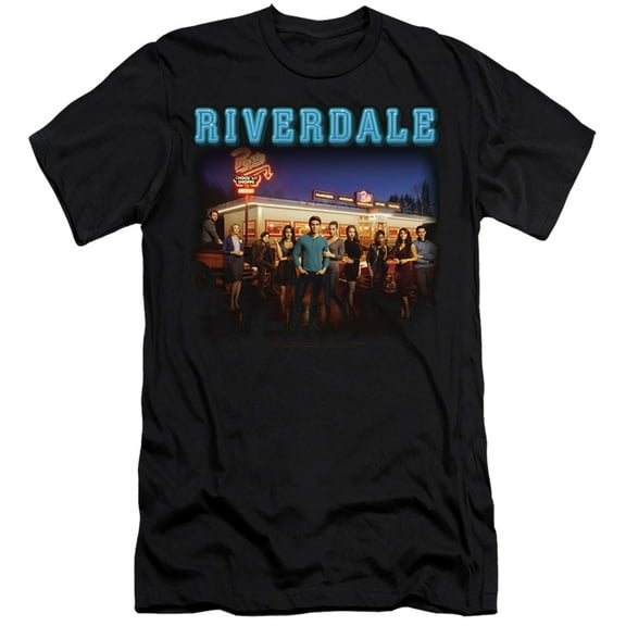 Riverdale - Up At Pops - Premium Slim Fit Short Sleeve Shirt - Small