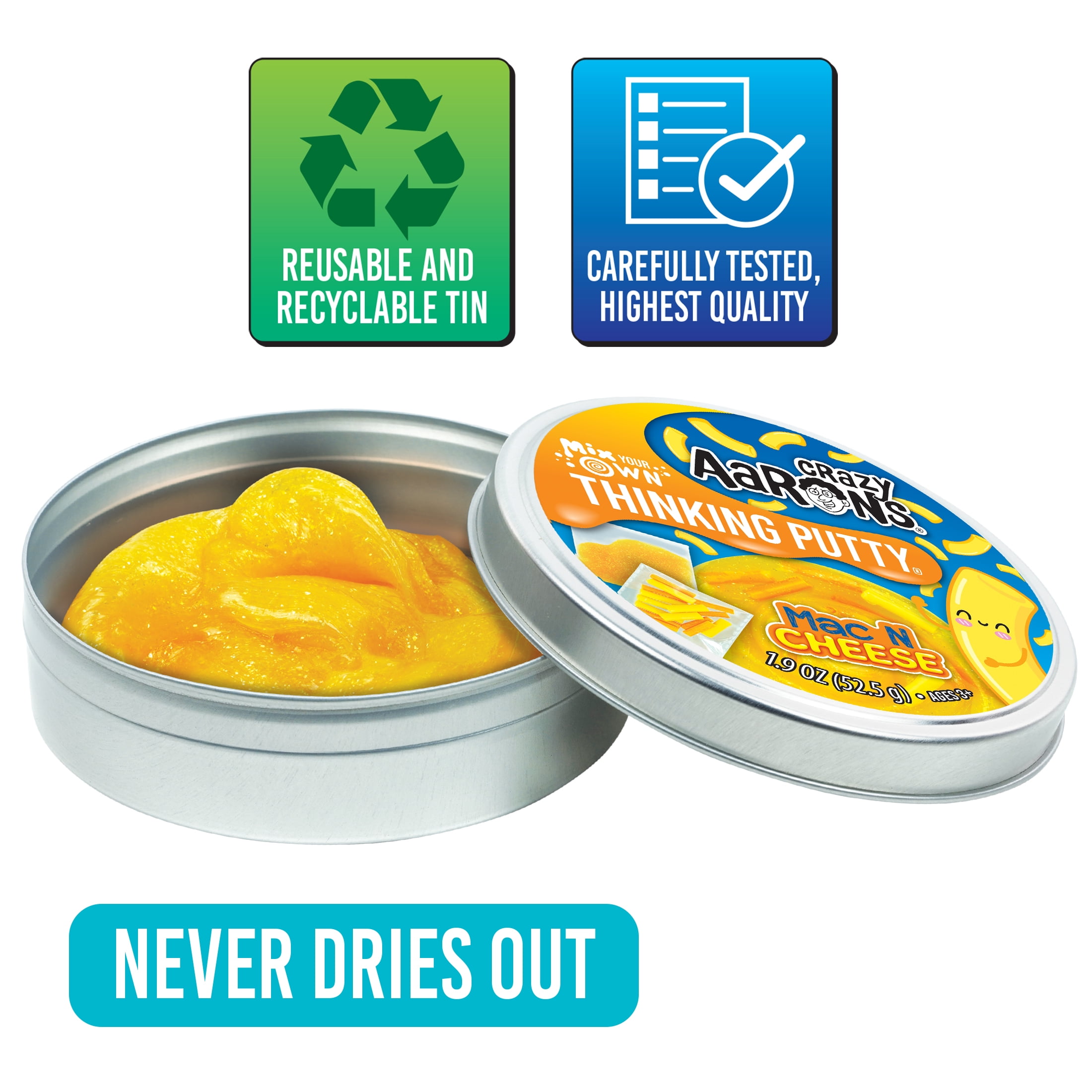 Crazy Aaron's DIY Mac N Cheese Thinking Putty for Kids