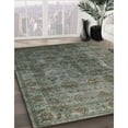 thumbnail image 2 of Ahgly Company Indoor Rectangle Mid-Century Modern Dark Olive Green Oriental Area Rugs, 7' x 10', 2 of 6