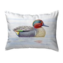 Betsy Drake KS435 11 x 14 in. Green Wing Teal Small No-Cord Pillow