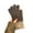 Coffee, variant on Opolski 1 Pair Winter Gloves Unisex Soft Thick Plush Full Fingers Knitted Color Matching Anti slip Thickened Outdoor Cycling Gloves Khaki