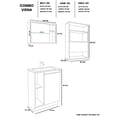 thumbnail image 5 of Combo Gabinete De Baño VIENA Mueble Sobre WC Y Botiquin., 5 of 5