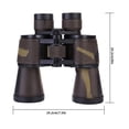 thumbnail image 4 of Telescopio al aire libre Observación de aves Senderismo Binoculares de enfoque ajustable Binoculares de exploración para acampar, Marrón Noticed OD000519-03B, 4 of 7