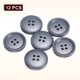 thumbnail image 3 of Botones de costura redondos de resina Uxcell de 12 piezas de 23 mm con 4 agujeros, gris, 3 of 6