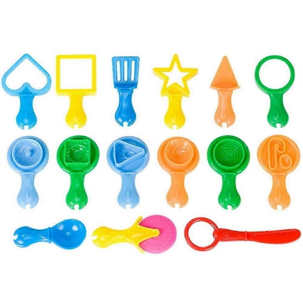 Clay Tools For Kids Tools Shaping Cutting Rolling Molding And Clay Various Shapes Random Color 15Pcs
