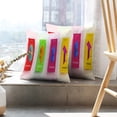 thumbnail image 6 of LALILO Throw Pillow Covers Modern Colorful Letters With Memphis Trendy Cushion Cover 18" x 18", 2 Pack, 6 of 6