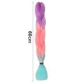 thumbnail image 4 of Jnismy Luminous Braid Gradient Color Shining in The Darkness Decorative Anti-slip Visible Braiding Hair Synthetic Neon Glowing Jumbo Braid Ponytail Wig for Party, 4 of 6