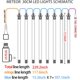 thumbnail image 5 of Linterna LED 10000 lúmenes, 5000 mAh USB recargable 26650 batería incluida, 157 modos de luz, zoom, largo tiempo de trabajo linterna táctica de mano para camping, senderismo, caza, emergencia, 5 of 6