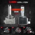 thumbnail image 5 of D1S D1R D2S D2R D3S D3R D4S LED/XENON HID Headlight Light Bulb Conversion Kit 6500K White, 5 of 13