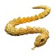 thumbnail image 4 of Estatua articulada de serpiente de Año Nuevo Chino 2025, 8,6 pulgadas de largo, versátil y resistente para colección de mesa lateral, adorno para el salpicadero del coche Dorado, 4 of 8