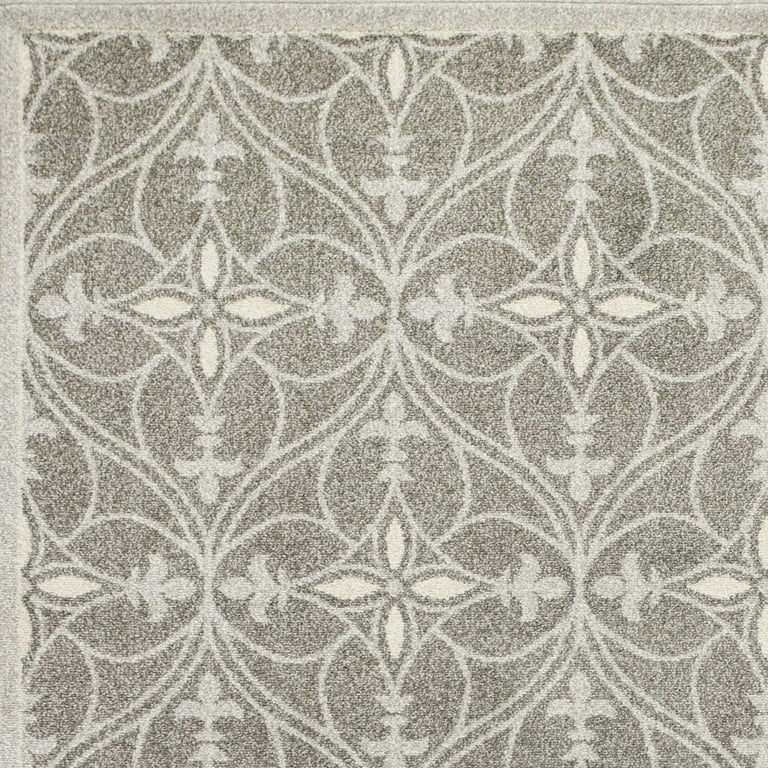 5'X8' Grey Machine Woven Uv Treated Ogee Indoor Outdoor Area Rug 5'X8' Grey Machine Woven Uv Treated Ogee Indoor Outdoor Area Rug