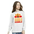 thumbnail image 3 of Awkward Styles Happy Thanksgiving Day Youth Long Sleeve Shirt for Boys Girls Gobble Turkey Crewneck Tee for Kids, 3 of 5