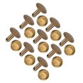thumbnail image 3 of Flat Rivets Metal Single Rivets Stud Round Leather Craft Rivet Fasteners Spots Nail Rapid Rivet Studs 200 Pack 10x10MM, 3 of 7