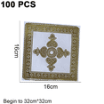 thumbnail image 2 of 5x5 Inch Party Event Napkins, 3 Ply Luxury Paper Holiday Napkins, Disposable Beverage Wedding Napkins, 2 of 5