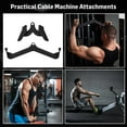 thumbnail image 7 of 2 Pcs LAT Pulldown Attachments, LAT Bar Cable Machine Attachments, Pull Down Bars, Multi-Purpose V-bar, Back Tricep Bar Strength Training Handles for Home, Gym, Neutral Pull Down Accessories, 7 of 7