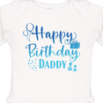 thumbnail image 4 of Inktastic Blue Happy Birthday Daddy Boys or Girls Long Sleeve Baby Bodysuit, 4 of 5
