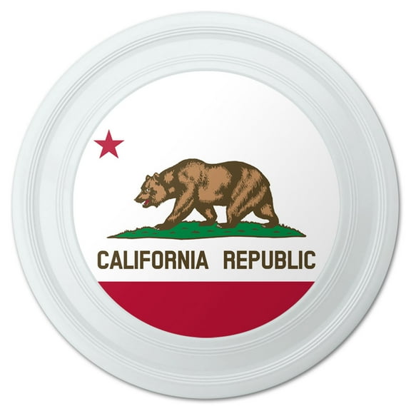 California Republic State Flag Novelty 9" Flying Disc