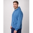 thumbnail image 2 of Men's Hanes® EcoSmart Fleece Pullover Hoodie Color: Denim Blue Size: XL, 2 of 8
