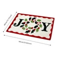 thumbnail image 2 of 2026 Christmas Holiday Bathroom Floor Mat Non Wool Rug Cozy Soft Winter Carpet For Home Living Room Bedroom, 2 of 3