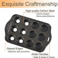 thumbnail image 3 of duomi-2 Pack Mini Cheesecake Pan with Removable Bottom, Nonstick Muffin Baking Pan, 12 Cavity Nonstick Cupcake Pan, 3 of 4