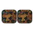 thumbnail image 7 of Kll Embroidery Chicken Rooster And Sunflowers Windshield Sun Shade 2-Piece Foldable Car Front Window Sunshade For Most Sedans Suv Truck- Large, 7 of 7