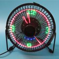 thumbnail image 4 of Ventilador De Reloj Led Usb Mini Ventilador De Escritorio Portátil Con Visualización En Tiempo Real Ventilador De Mesa Personal Mini Ventilador De Refrigeración Durable De Metal Bajo Nivel 4 Pulgadas Cateissary HA022485-00, 4 of 6