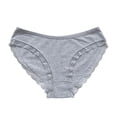 thumbnail image 4 of vigerkar Women Cotton Comfortable Soft Briefs Lace Jacquard Panties Full Coverage Brief Mid-Rise Seamless Underwear 2025 Grey, L, 4 of 4