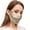 Champagne Gold, variant on Mulberry Silk Sun Protection Mask - UPF 50+ Lightweight Facial Shield for Outdoor Use
