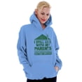 thumbnail image 4 of Live With Parents Slacker Funny Unisex Plus Fleece Graphic Hoodie Brisco Brands 2X, 4 of 5
