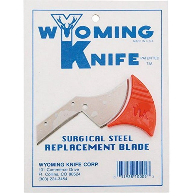 Cuchillo de acero quirúrgico Wyoming con hoja de repuesto