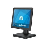 EloPOS System - With I/O Hub Stand - all-in-one - 1 x Celeron J4105 / 1.5 GHz - RAM 4 GB - SSD 128 GB - UHD Graphics 600 - GigE - WLAN: 802.11a/b/g/n/ac, Bluetooth 5.0 - no OS - monitor: LED 15" 1024 x 768 (XGA) touchscreen - black
