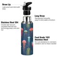 thumbnail image 3 of Yayeee 20oz Insulated Water Bottle Double Wall Stainless Steel with Flip Straw Lid, Cartoon Jellyfish Pattern, 3 of 7