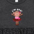 thumbnail image 4 of Inktastic Monkey 1st Birthday 1 Year Old Girl Girls Baby Dress, 4 of 5