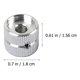 thumbnail image 2 of UPGRATOR 2Ud Control De Volumen Para Guitarra En Metal Plateado Resistente Y Duradero, 2 of 7