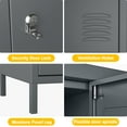 thumbnail image 3 of GangMei 18 Doors Metal Storage Locker Cabinet, Industrial Storage Lockers for Employees, Large Steel Storage Locker for School Office Gym Bedroom,Assembly Required (Dark Grey), 3 of 9