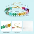 thumbnail image 2 of Ladies beaded bracelet, beach coloured gemstone bohemian beaded bracelet, natural stone handmade summer jewellery gift, 2 of 6